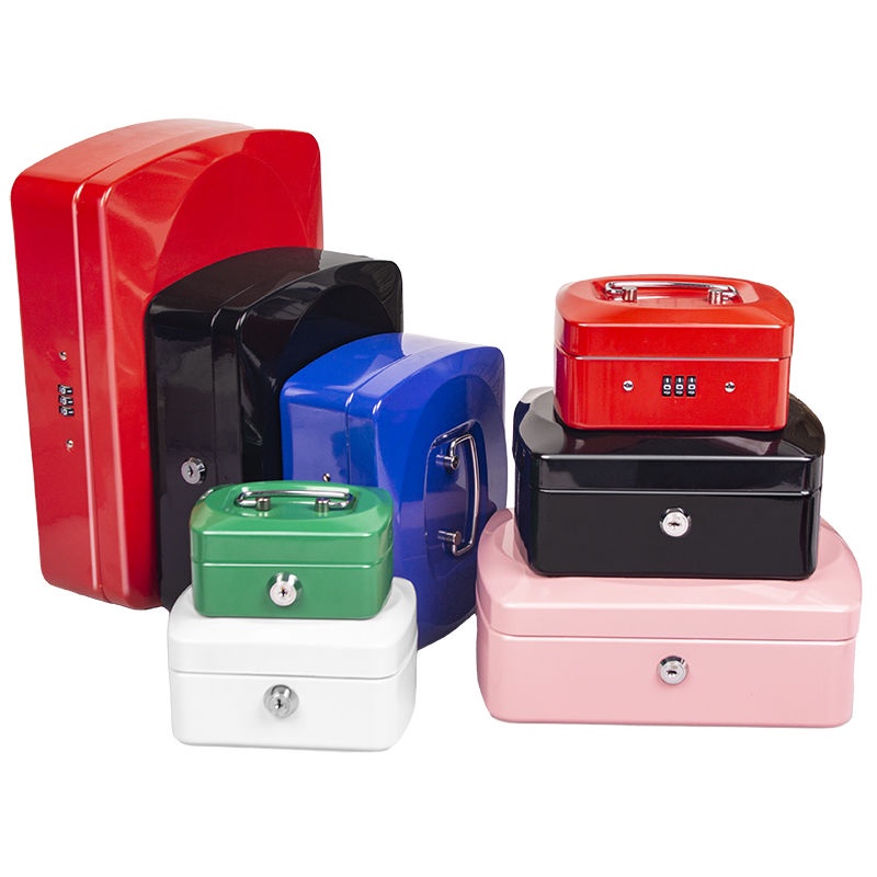 Money box with lock Metal money organizer lock money bank safety box