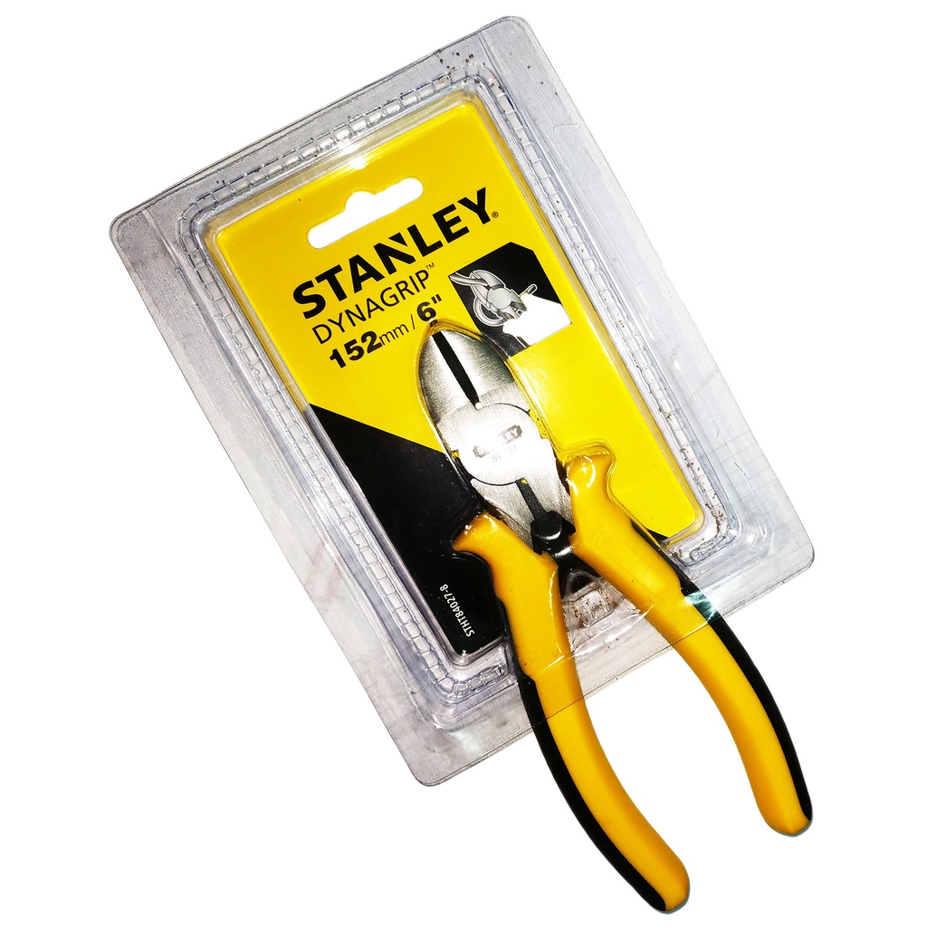 ORIGINAL STANLEY SIDE CUTTER PLIER 6" (152MM) DYNAGRIP DIAGONAL CUTTER