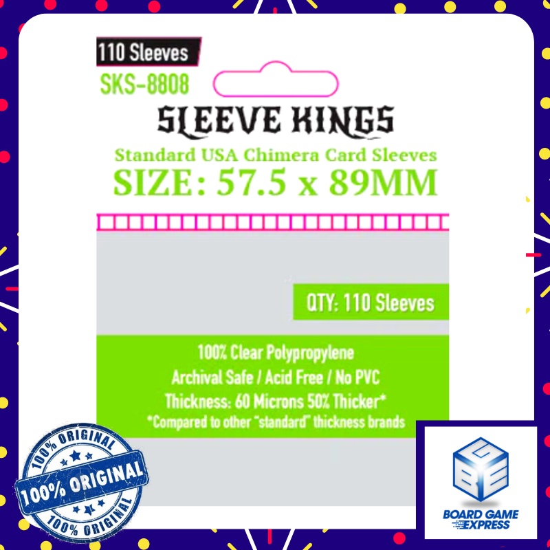 Sleeve Kings Standard USA Chimera Card Sleeves (57.5 x 89 mm) 110