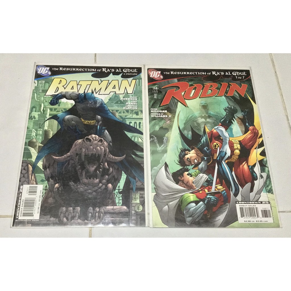 Pre-owned DC Comics: Batman, Robin, Nightwing & Detective Comics -  Resurrection of Ra's Al Ghul Set | Shopee Philippines