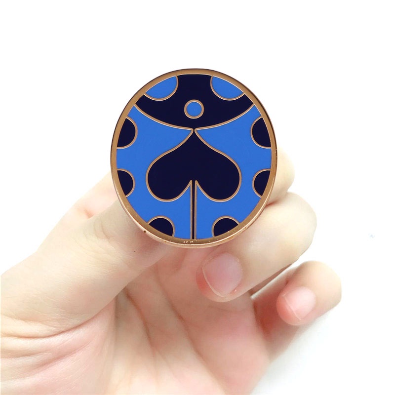 Jojos Bizarre Adventure Giorno Symbol Pin LadyBug With A Heart Brooch