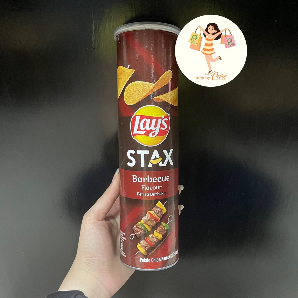 Lays STAX Potato Chips BARBECUE Potato Chips 135g Shopee Philippines