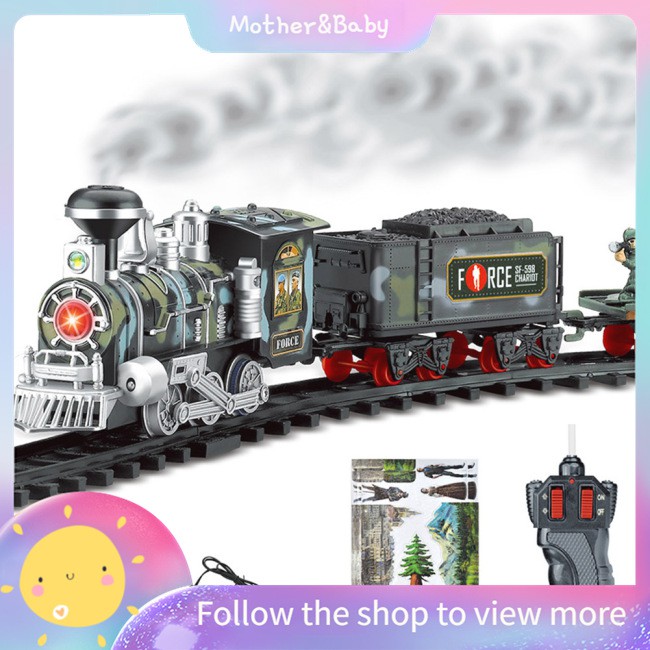 train set with smoke