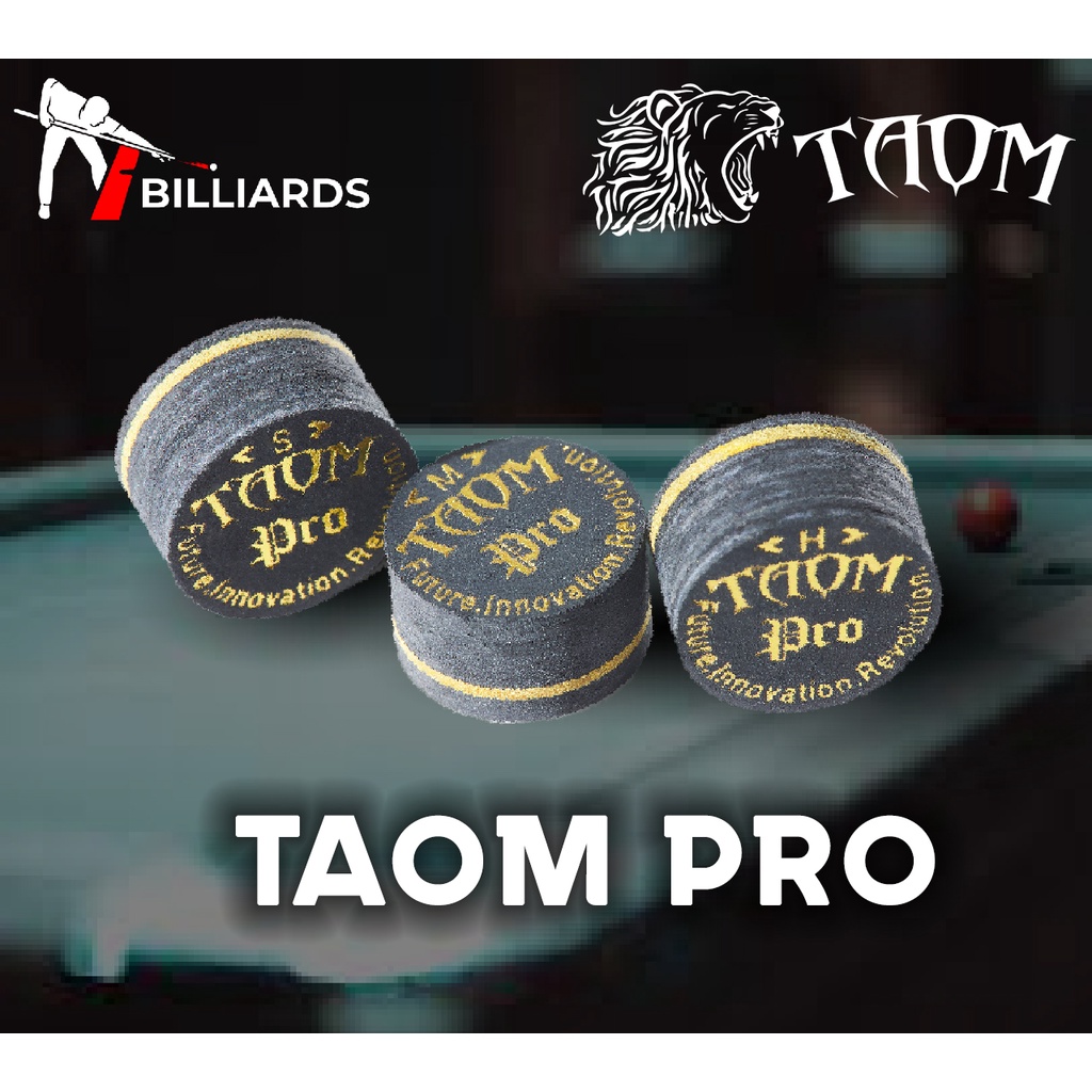 Taom PRO Leather Snooker Tips for Pool Cues and Snooker Cues Billiards