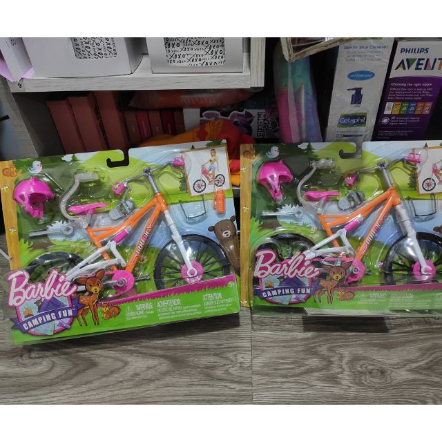 barbie camping fun bike