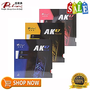 Palio AK47 Series Yellow / Blue / Red Sponge Tensor Table Tennis Rubber ...
