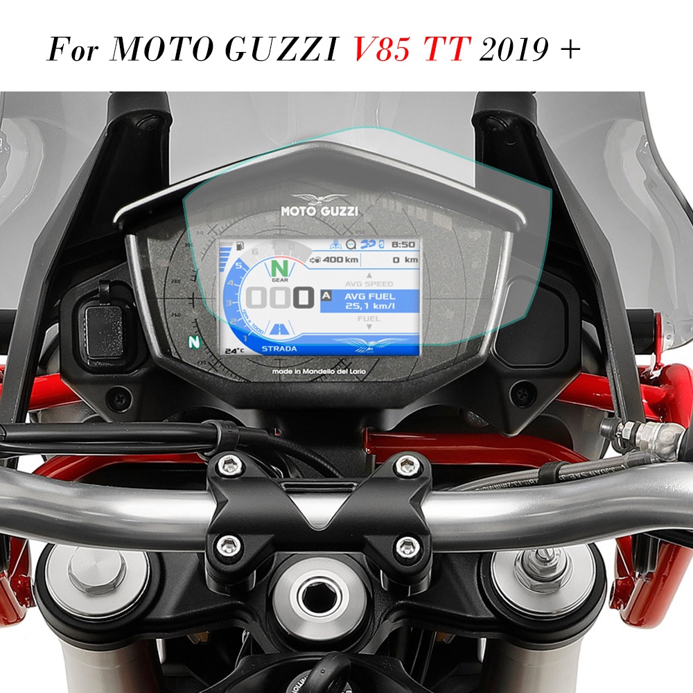 Displayschutzfolie Für Moto Guzzi V85 TT 2024-2025 - Tacho Cluster Schutzfilm