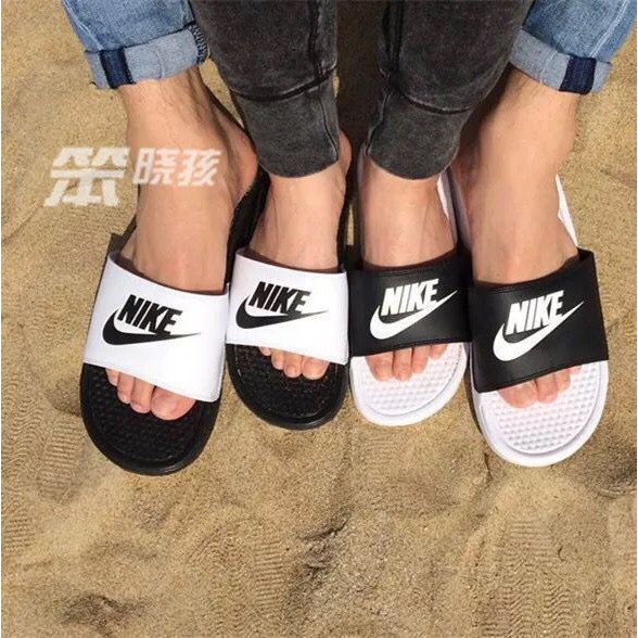 nike couple slippers