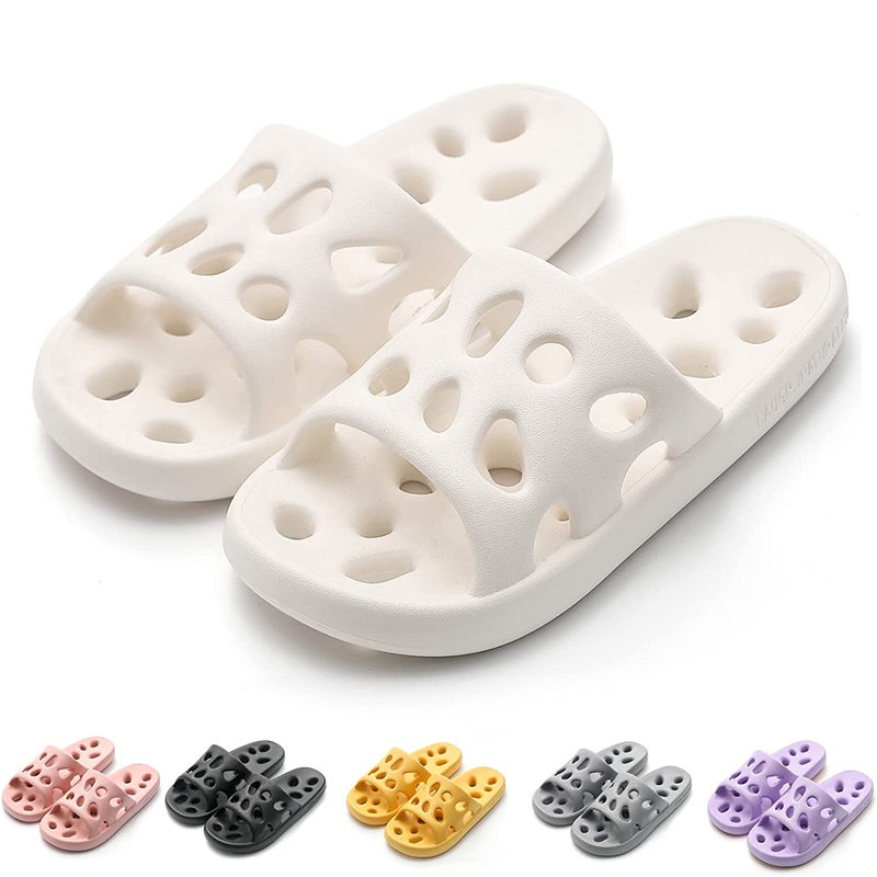 Shower Slippers for Men Women, Quick Drying Bathroom Slippers with