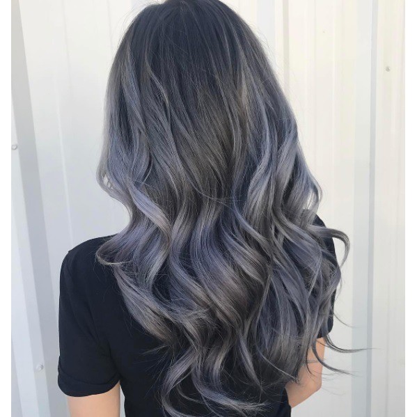 Dark Denim Gray Deep Gray Hair Coloring Permanent Hair Color 9.16 Dark ...