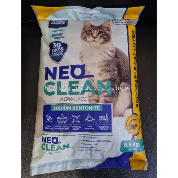 Neo Clean Advance Sodium Bentonite Cat Litter Sand 8.3kg (10L) | Shopee ...