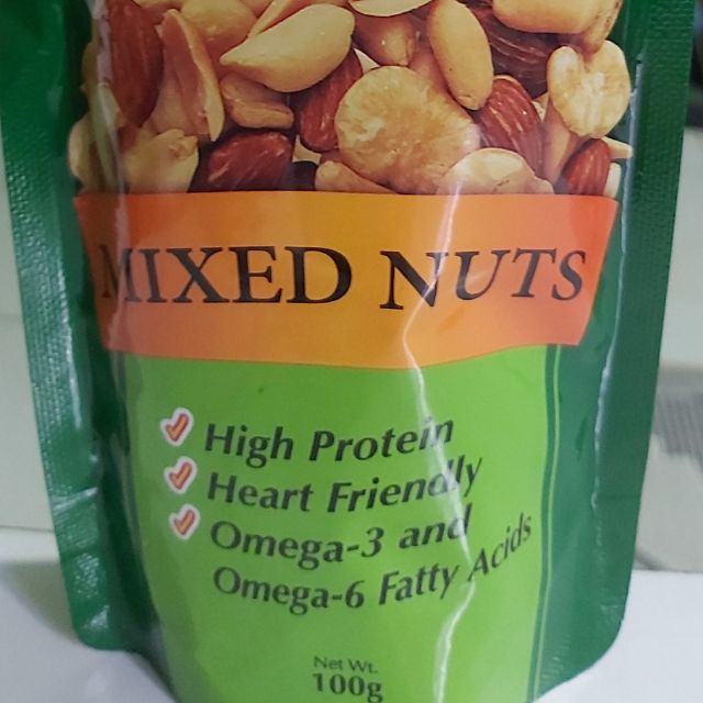 Mixed Nuts 100g, High Protein, Heart Friendly, Omega 3, Omega 6 Fatty