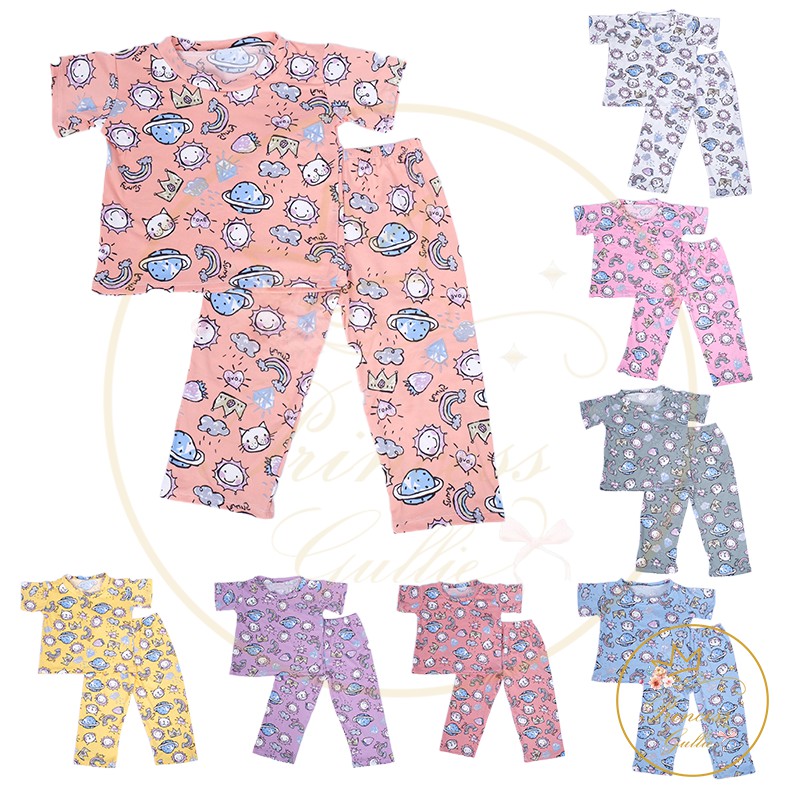 Princess Gullie Paula Cute Daily Baby Girl Comfy Shirt Pajama Terno ...