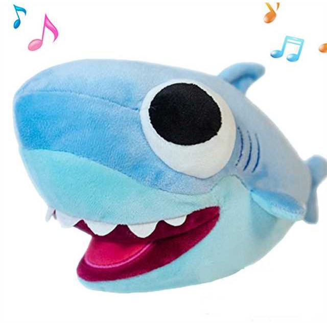 singing shark plush toy