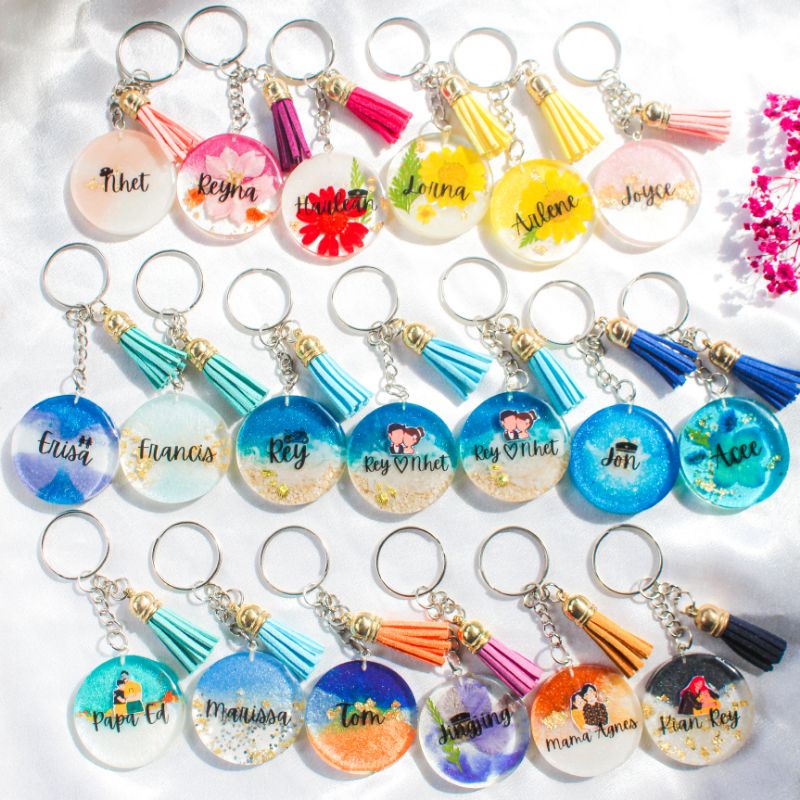 RESIN Keychains Round Souvenirs Personalized Shopee Philippines
