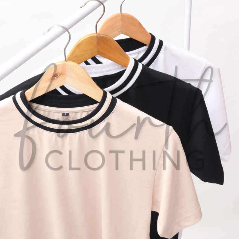 Pro Club Inspired Two Tone Striped Collar Shirt Tees T Shirt Urban