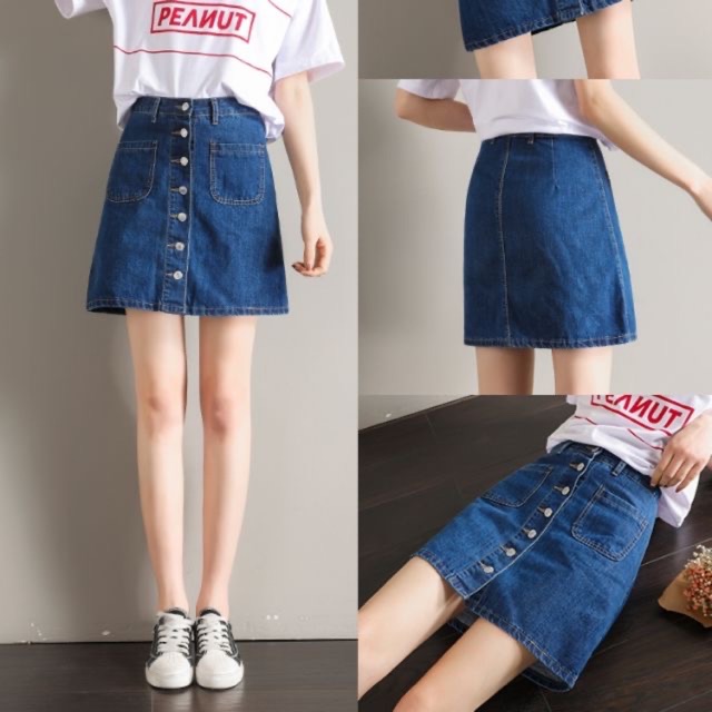 high waist palda maong