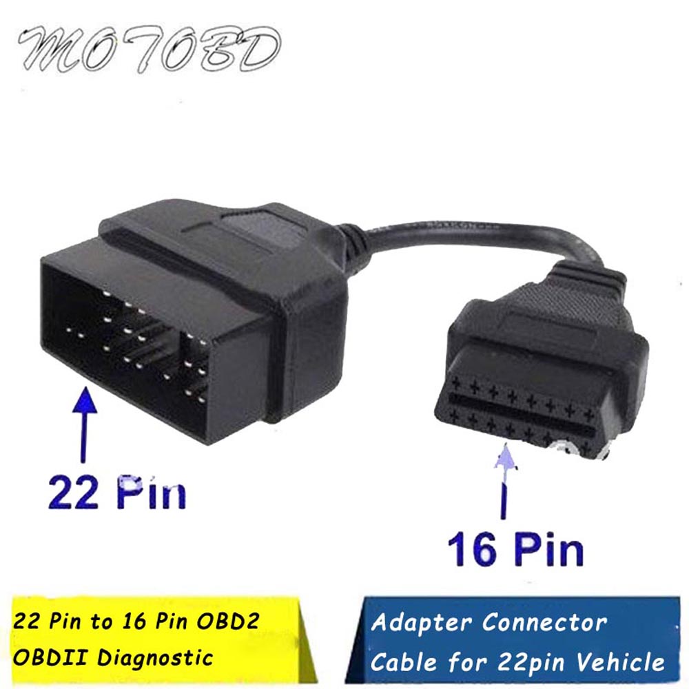 2022 low price In Stocks for Toyota 22Pin To OBD2 16Pin Female ...