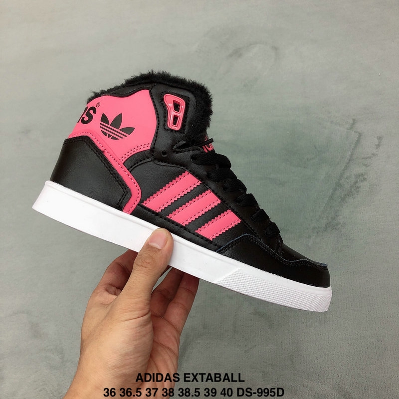 sustantivo Banquete Sympton Adidas EXTABALL W High-top Plus Fur Fashion Casual Sneakers Women Black Red  Skate Shoes -W2 | Shopee Philippines