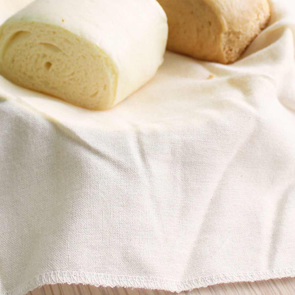 Reusable Cotton Steamer Mat Non-stick Pastry Dumpling Pad Cooking Baking Cloth 