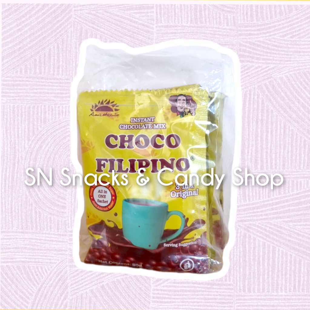 SN CHOCO FILIPINO INSTANT CHOCOLATE DRINK MIX 7PCS/210G 3IN1
