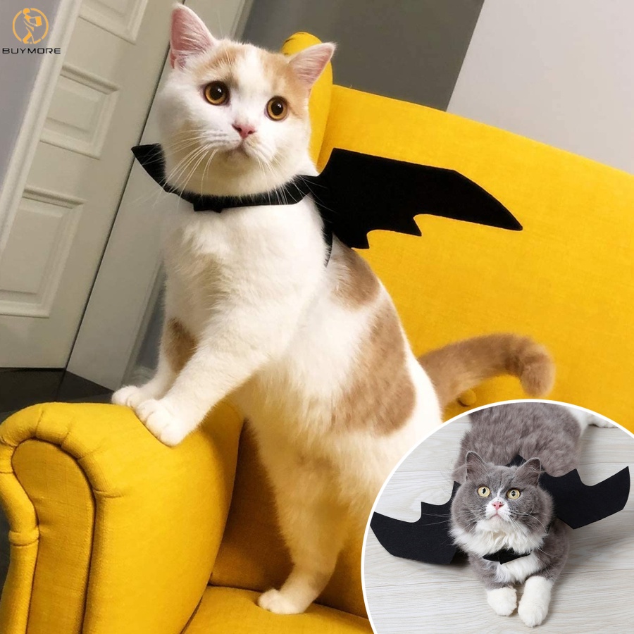 JJ alloween Pet Bat Wings Cat Dog Bat Vampire Costume Halloween Accessory For Puppy Dog And Cat