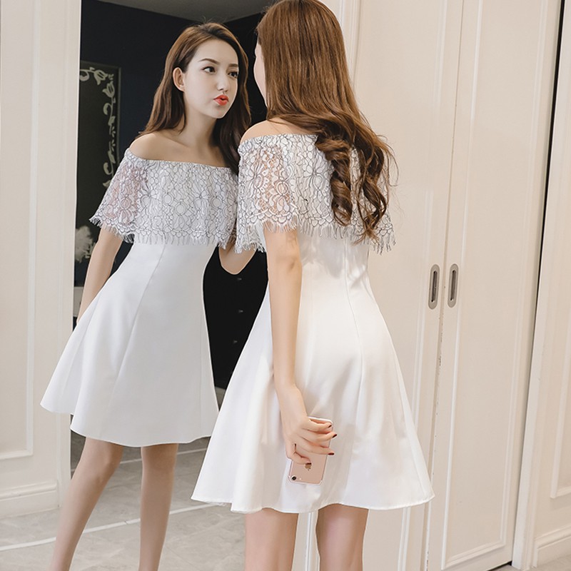 korean white dress