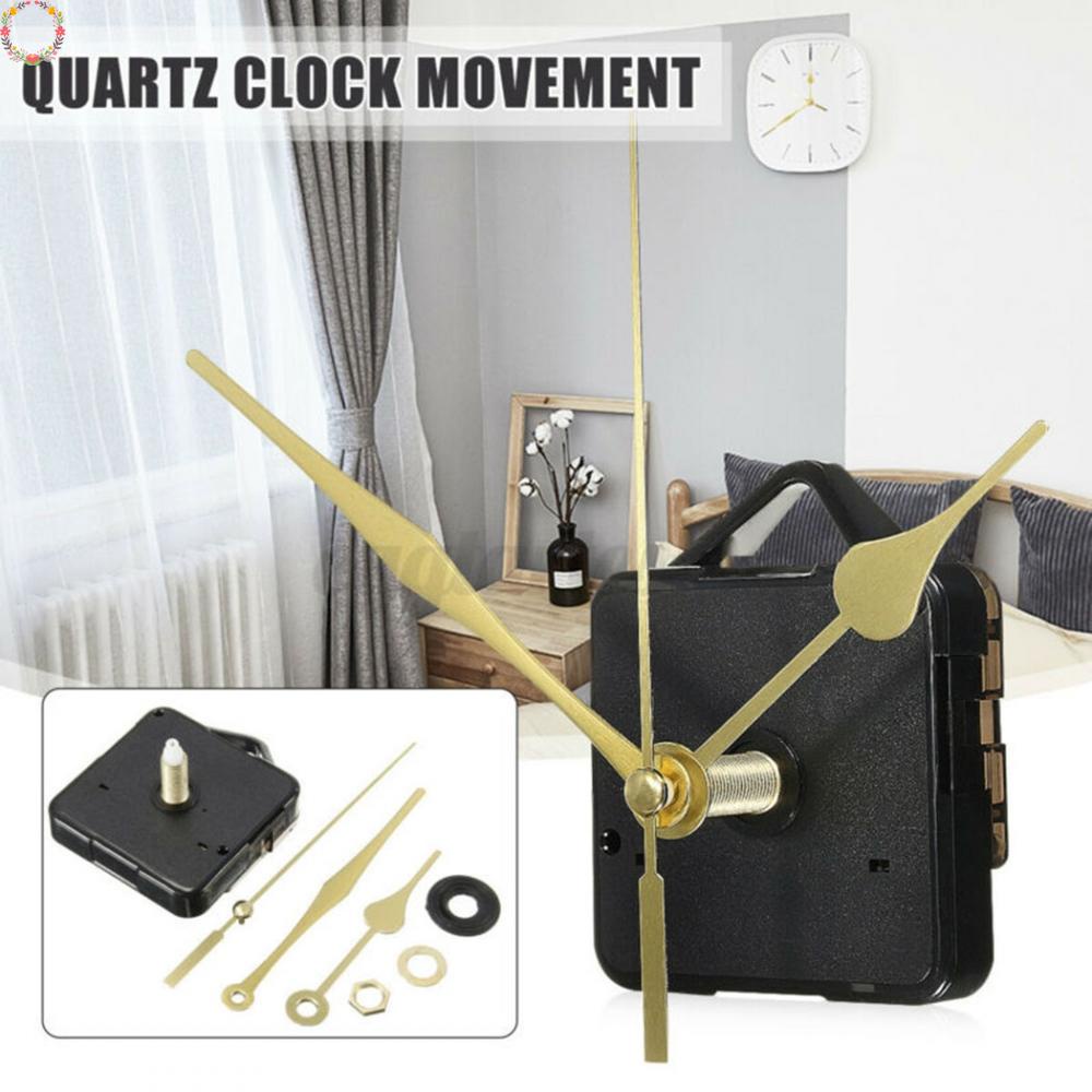 Silent Quartz Clock Movement 70X56X16mm DIY Wall Clock Accessories + Golden Hour Minute Second