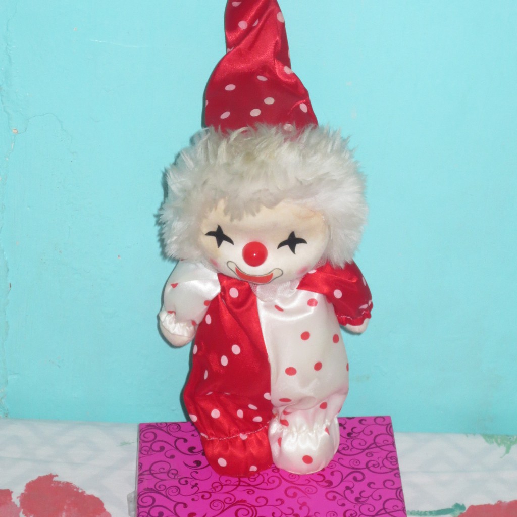 wind up musical clown doll