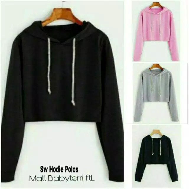 crop hoodie shopee