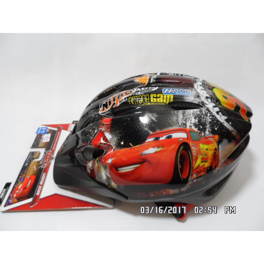 disney cars bike helmet