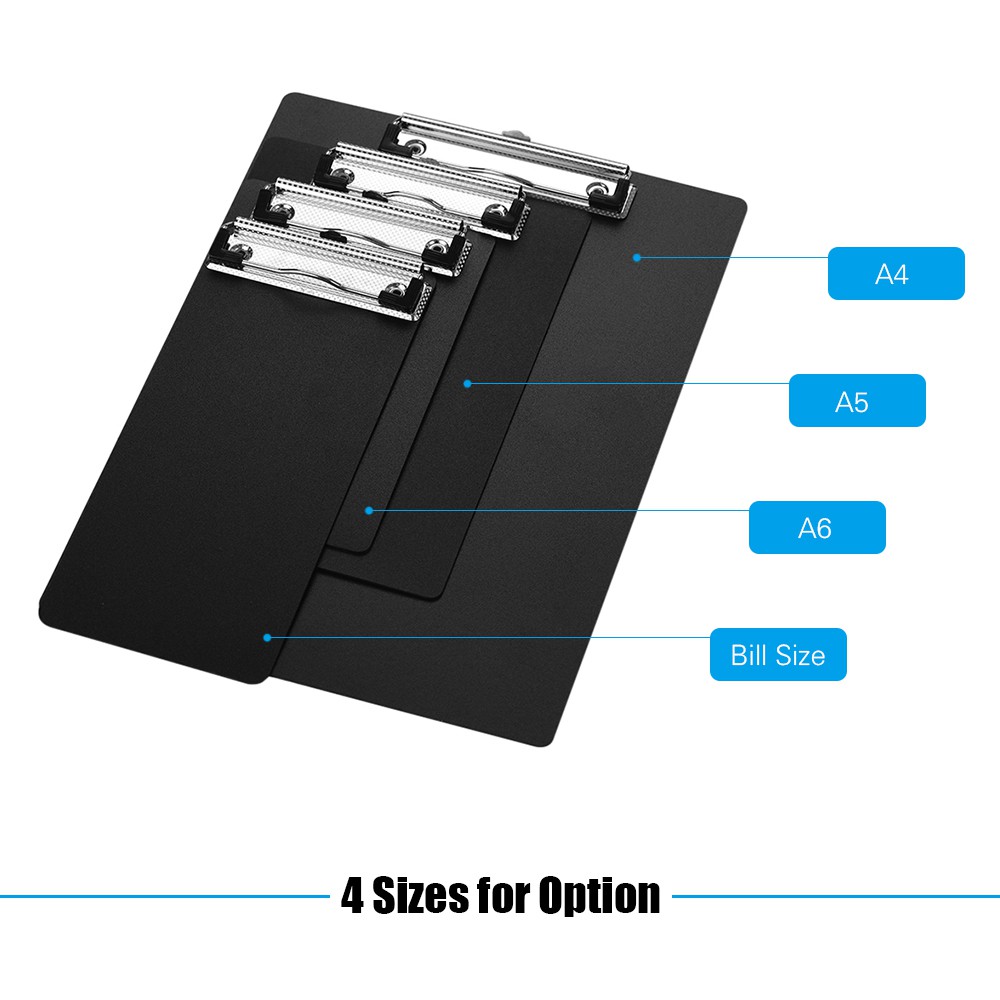 [ready stock]Plastic Clipboard Metal Clip Writing Pad File Folder ...