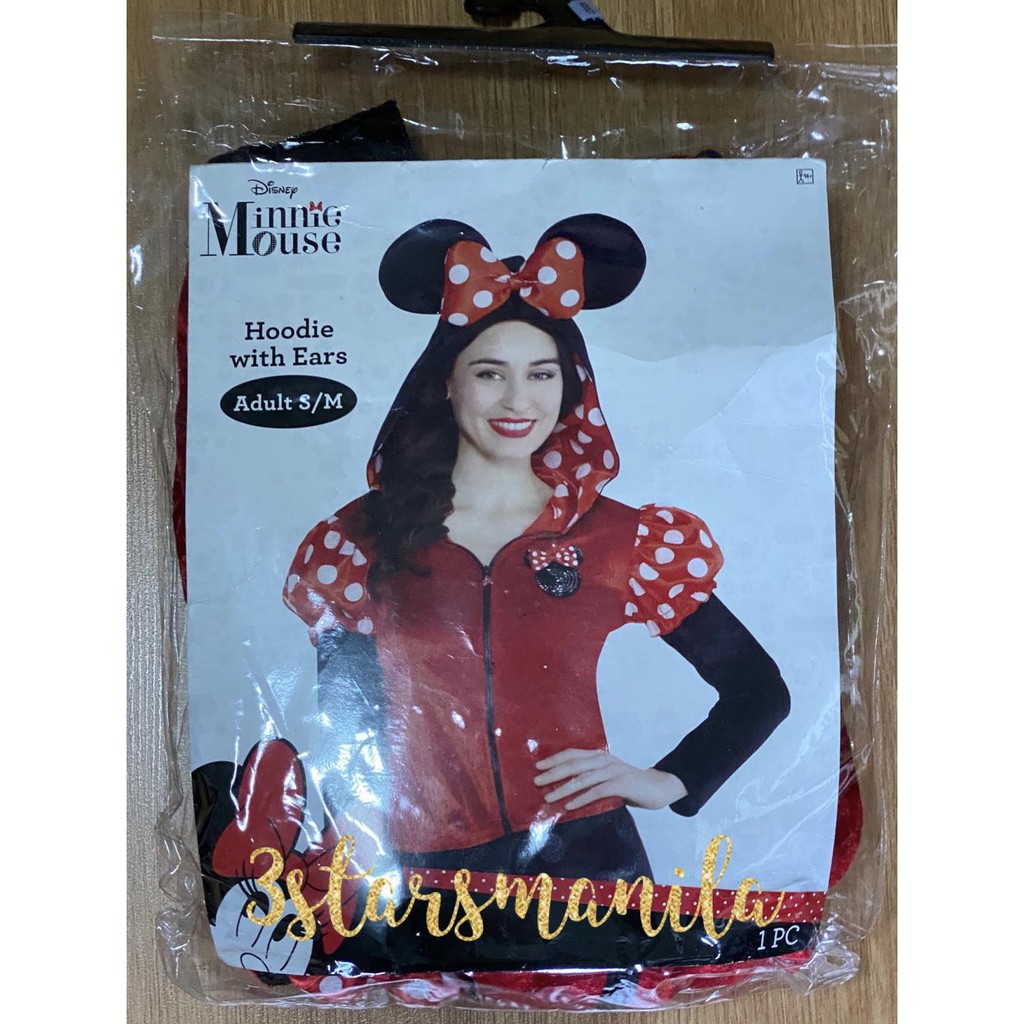 minnie mouse hoodie with ears adults