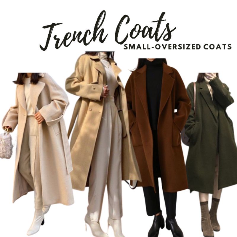 Preloved Trench Coat Long Coats Oversized Coats Shopee Philippines