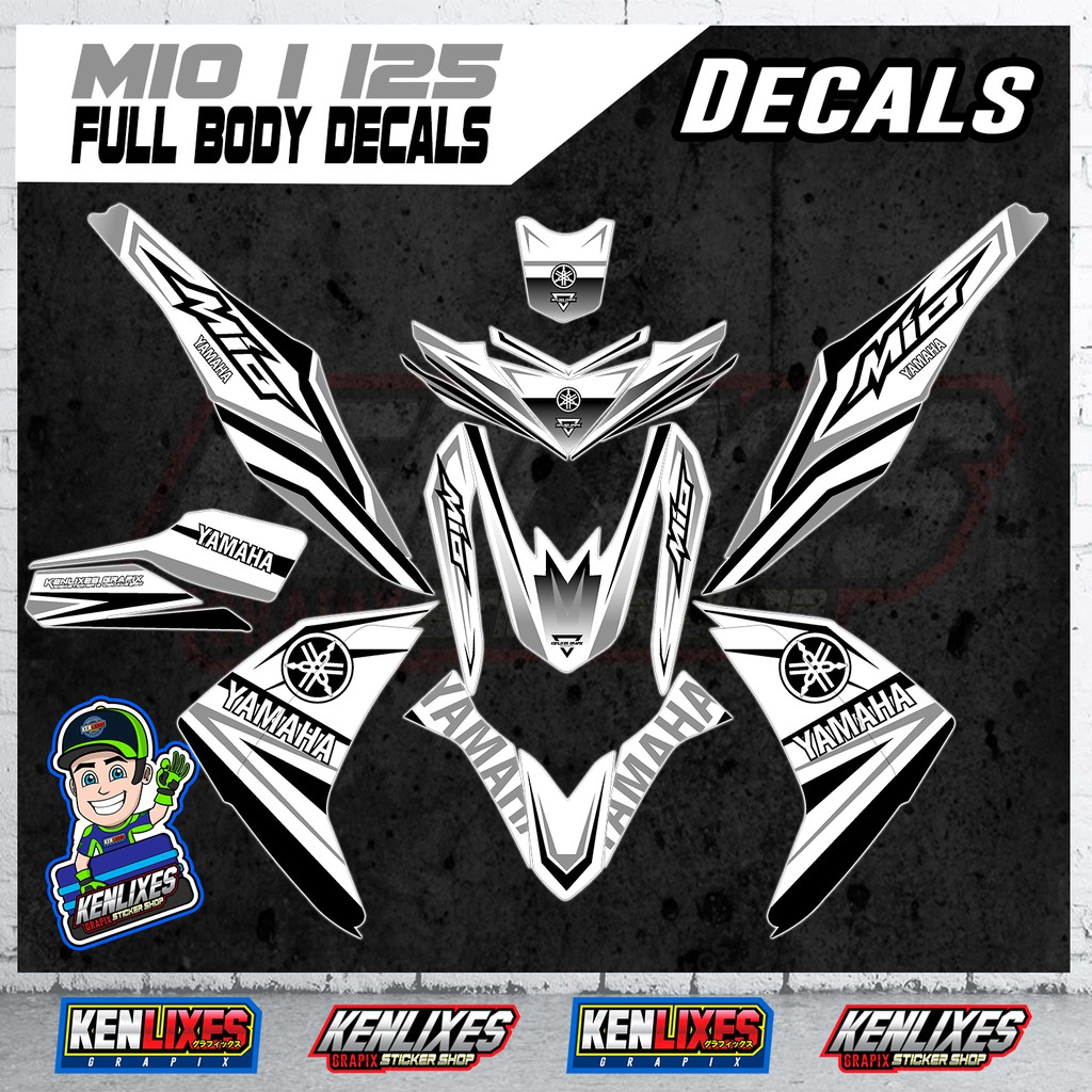 MIO i 125 Yamaha Full Body Sticker Decals Batch 1 Shopee Philippines
