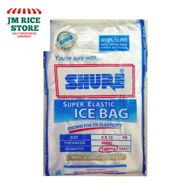 Shure Ice Bag (Yelo) 4x12 PE Plastic Plastik yelo Shopee Philippines