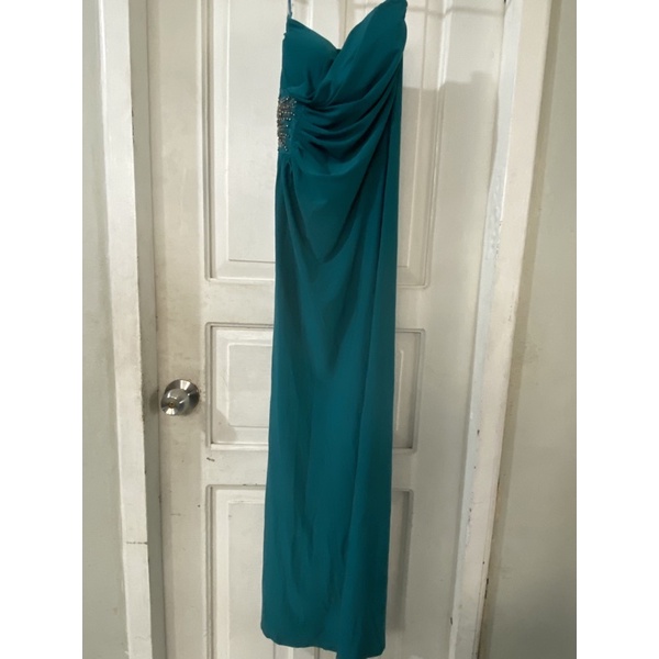 PRELOVED GOWN (COLOR GREEN ) | Shopee Philippines