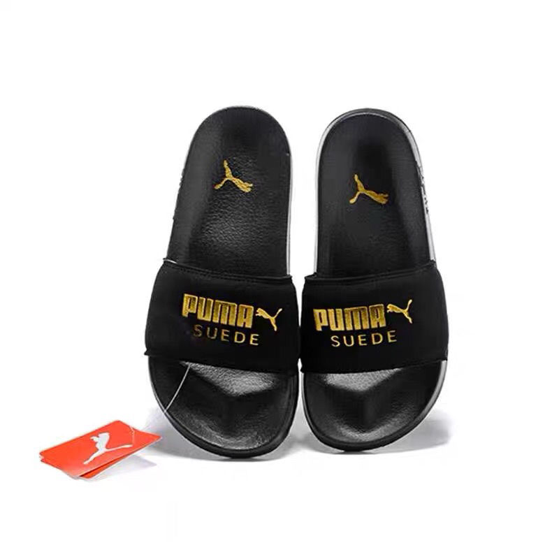 Rihanna with PUMA hot gold slippers interior sandy beach two sandals female anti-slip Shopee Philippines