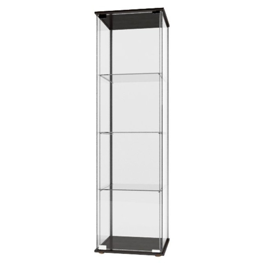 Ikea Detolf Glass Door Cabinet Black Brown Shopee Philippines