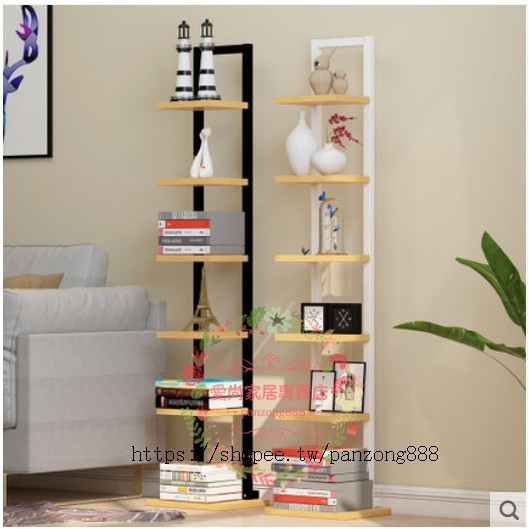 Word Shelf Simple Modern Shelf Small Steel Wooden Rack Floor