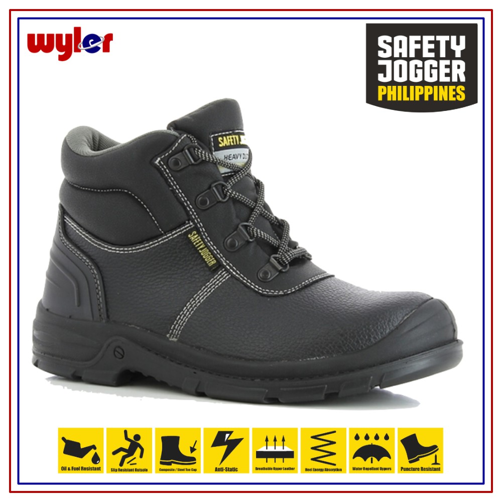 Safety Jogger Bestboy251 S3 High Cut Steel Toe Safety Shoes Oil