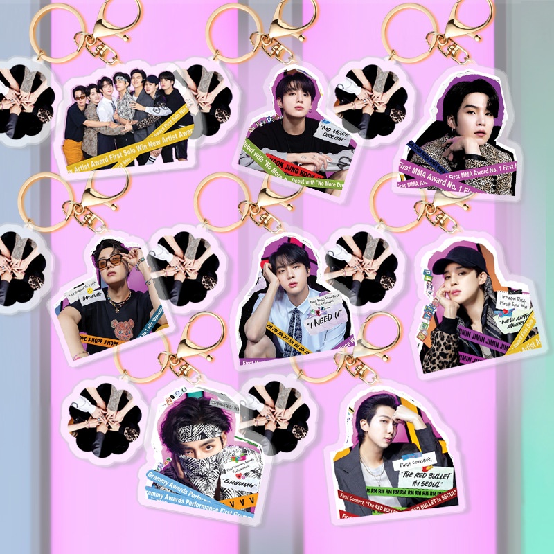 BTS 9th anniversary family portrait acrylic keychain pendant pendant JK ...