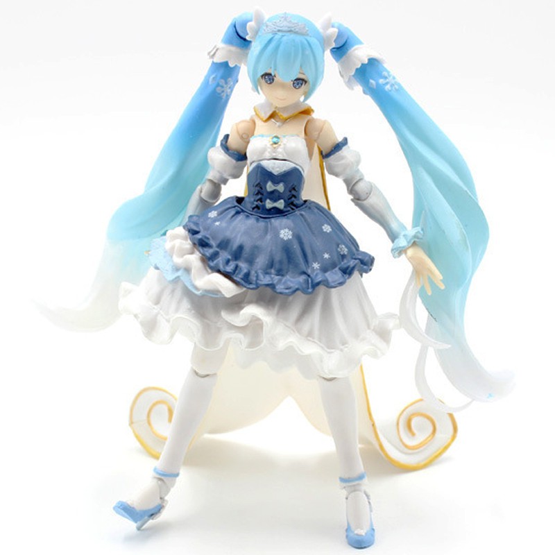 Pvc Figure New No Box Anime Figma Ex 054 Vocaloid Snow Miku Snow Princess Ver Japanese Anime Other Anime Collectibles