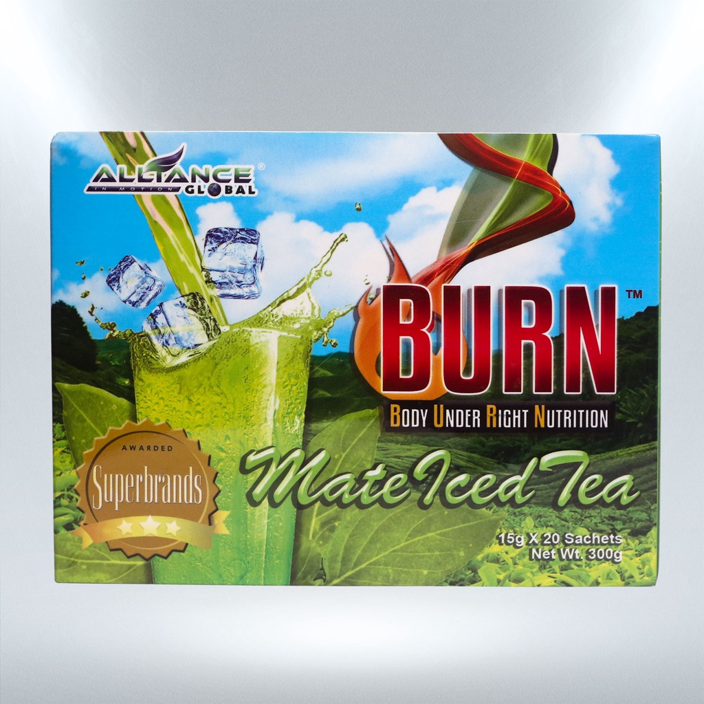 Burn Mate Iced Tea 15g x 20 Sachets (300g) Shopee Philippines