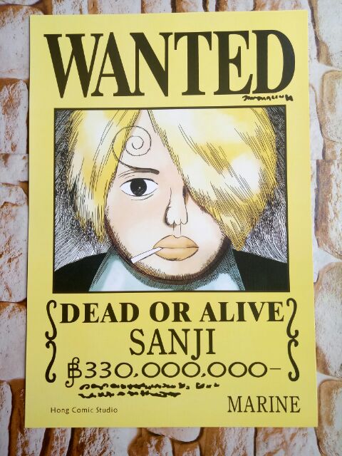 Super Sale One Piece Wanted Poster 11pcs In A Set Shopee Philippines
