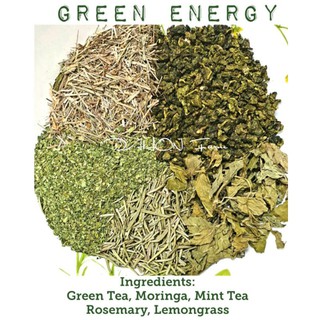 GREEN ENERGY Blend of Loose Leaf Green Tea, Lemongrass, Rosemary, Moringa and Mint Tea INVIGORATING