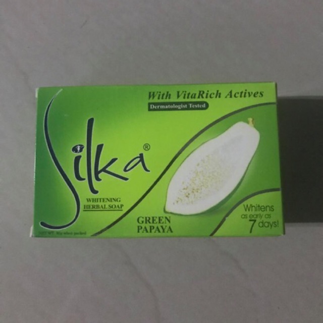 Silka Green Papaya Whitening Soap 90g | Shopee Philippines