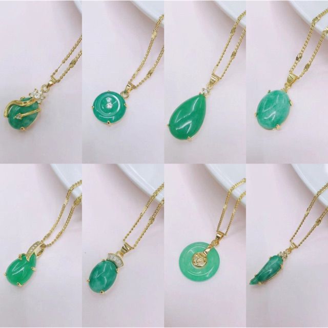 YH] 18K Thailand Gold Plated Jade Jade 