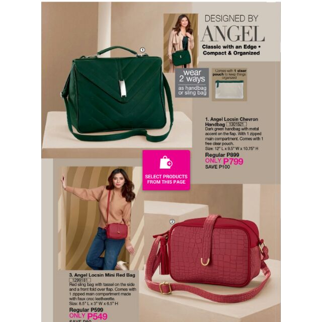 avon angel locsin bag