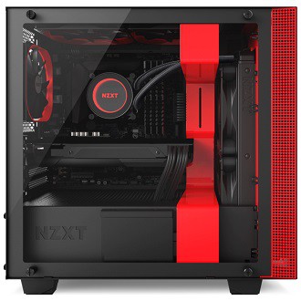 Nzxt H400i Matte Black Red Premium Micro Atx Case With Cam Powered Smart Features Shopee Philippines